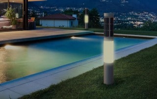 NxT smart solar lamp home automation z-wave outdoor pool lighting